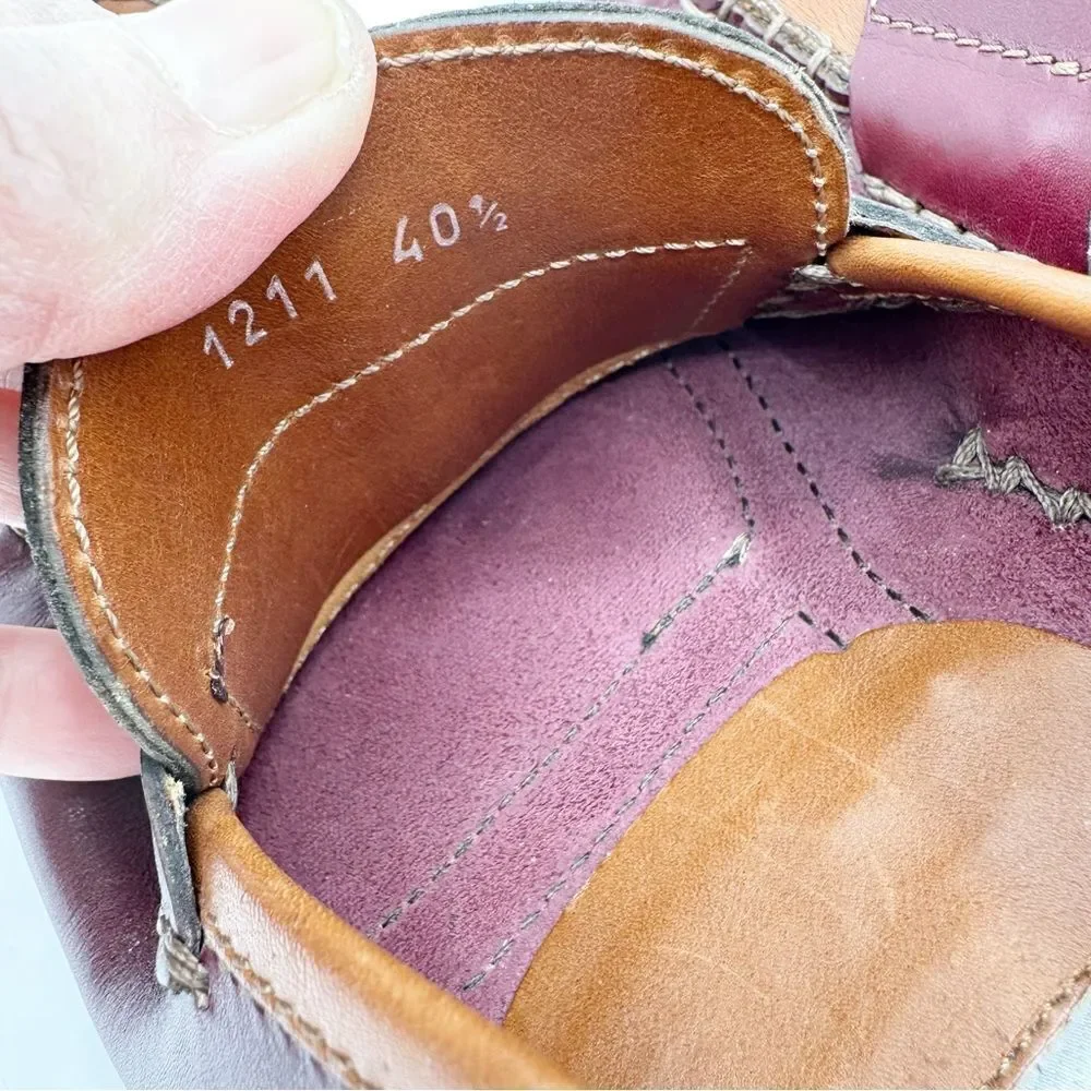 Vintage Gianfranco Ferre Two-Toned Leather Driving Moccasins‎ Sz 40.5 EUR 7.5 US